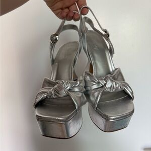 Circus by Sam Edelman Silver Platform Sandals